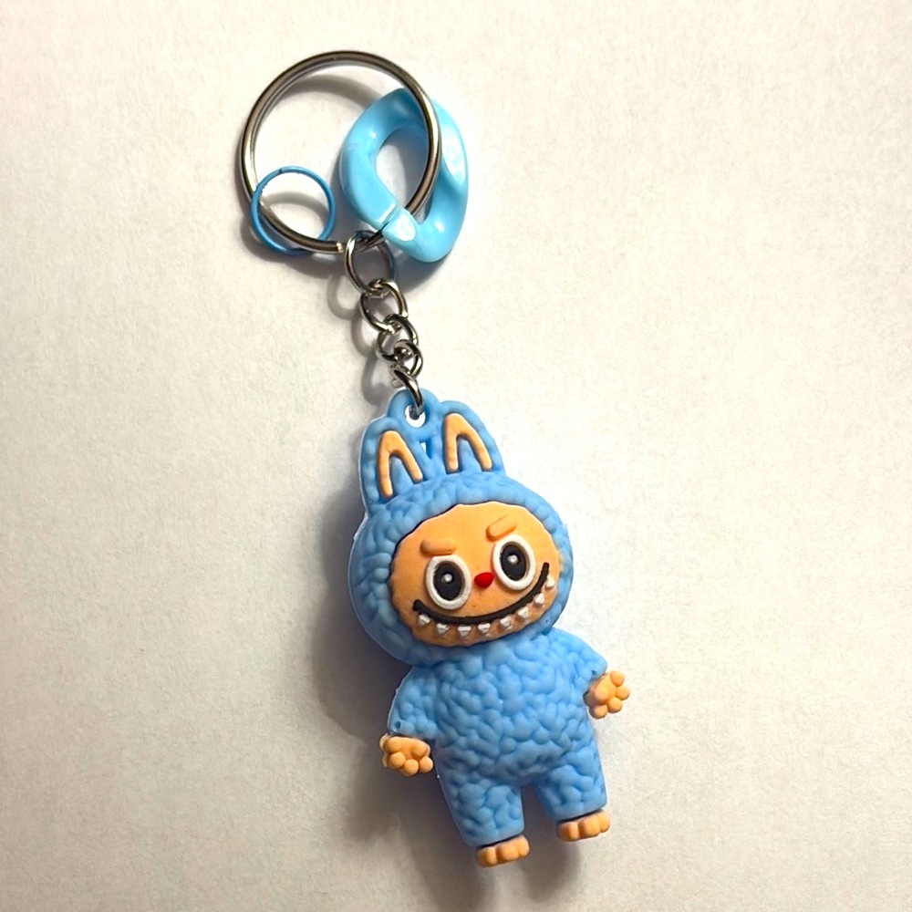 Blue Labubu Keychain